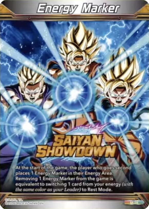 Energy Marker - Saiyan Showdown (M-28) [Fearsome Rivals] | Shuffle n Cut Hobbies & Games