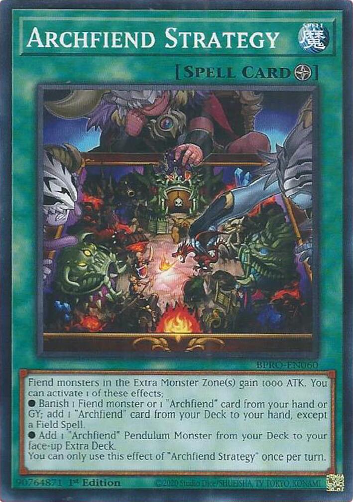 Archfiend Strategy [BPRO-EN060] Rare | Shuffle n Cut Hobbies & Games
