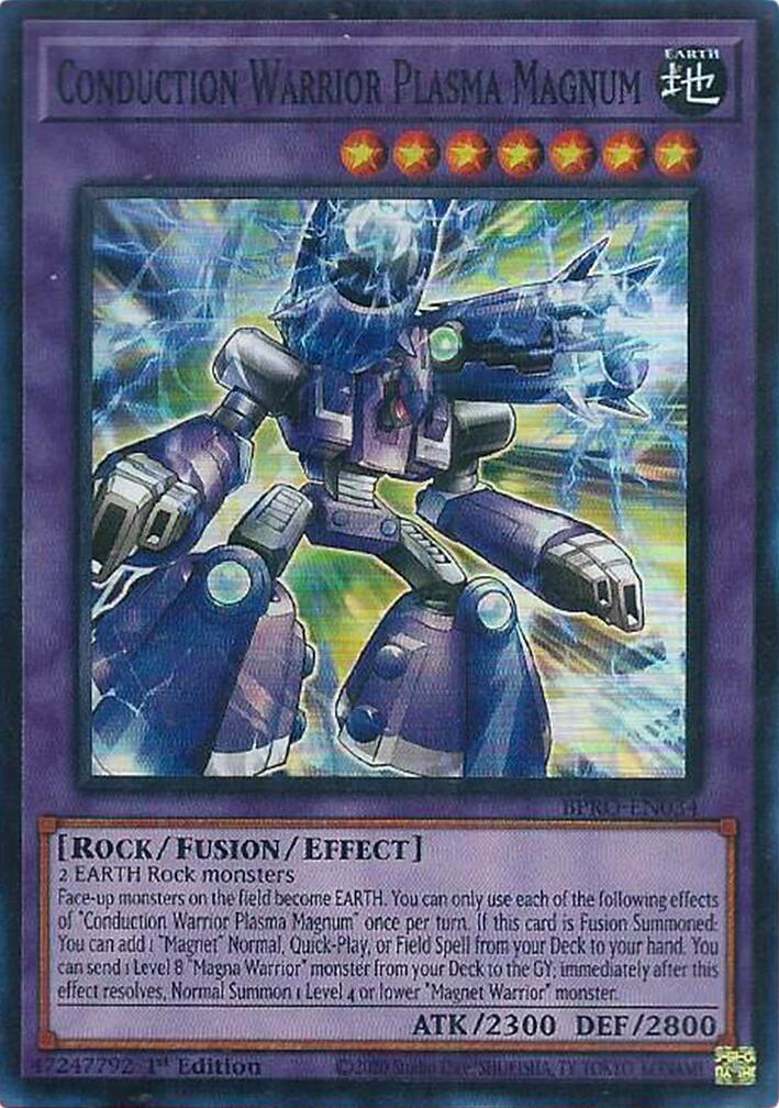 Conduction Warrior Plasma Magnum [BPRO-EN034] Super Rare | Shuffle n Cut Hobbies & Games