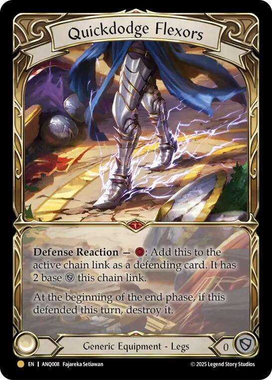 Quickdodge Flexors [ANQ008] (Compendium of Rathe - Antiquity Pack)  Rainbow Foil | Shuffle n Cut Hobbies & Games