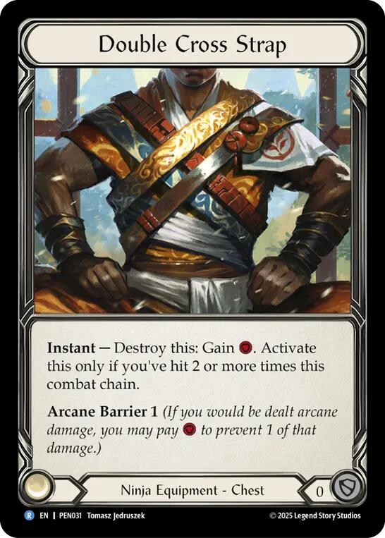 Double Cross Strap [PEN031] (Compendium of Rathe) | Shuffle n Cut Hobbies & Games