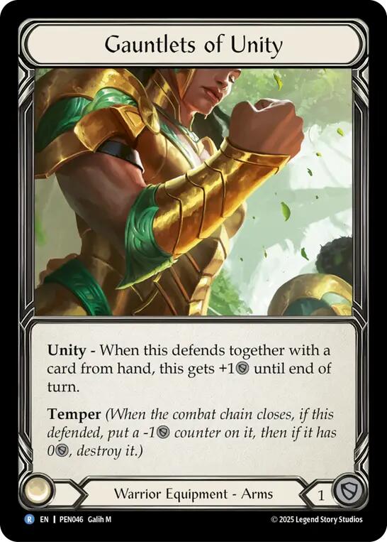 Gauntlets of Unity [PEN046] (Compendium of Rathe)  Cold Foil | Shuffle n Cut Hobbies & Games