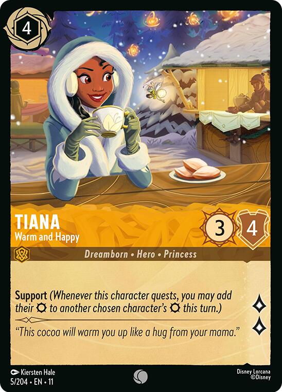 Tiana - Warm and Happy (5/204) [Winterspell] | Shuffle n Cut Hobbies & Games