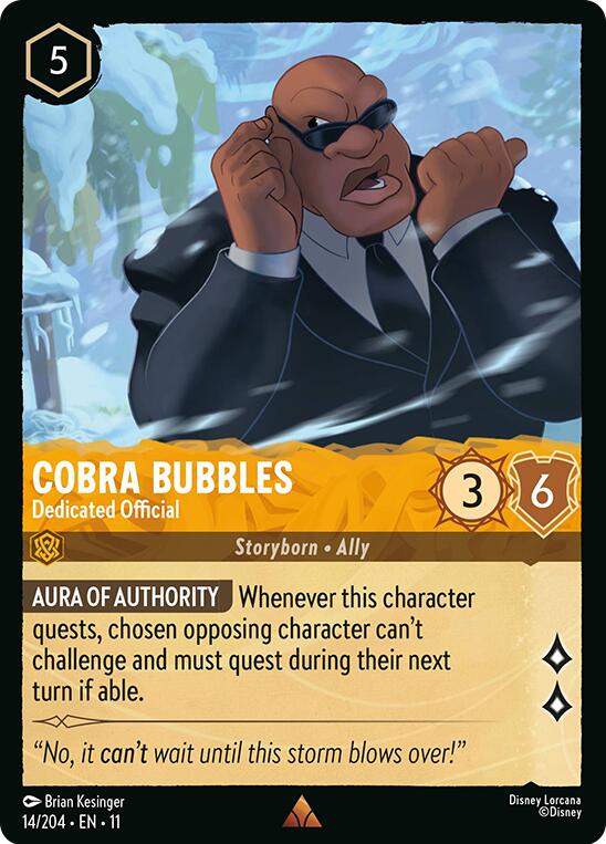 Cobra Bubbles - Dedicated Official (14/204) [Winterspell] | Shuffle n Cut Hobbies & Games