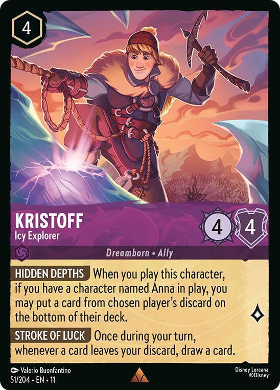 Kristoff - Icy Explorer (51/204) [Winterspell] | Shuffle n Cut Hobbies & Games