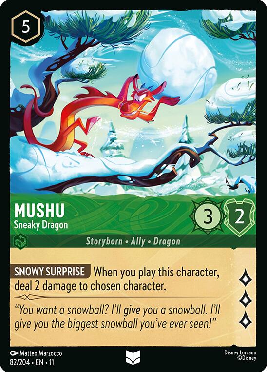 Mushu - Sneaky Dragon (82/204) [Winterspell] | Shuffle n Cut Hobbies & Games