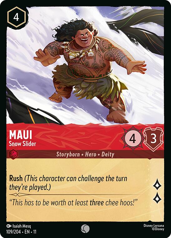 Maui - Snow Slider (109/204) [Winterspell] | Shuffle n Cut Hobbies & Games