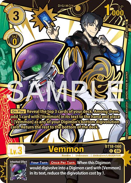 Vemmon [BT18-060] (Rare Pull) [Dawn of Liberator] | Shuffle n Cut Hobbies & Games