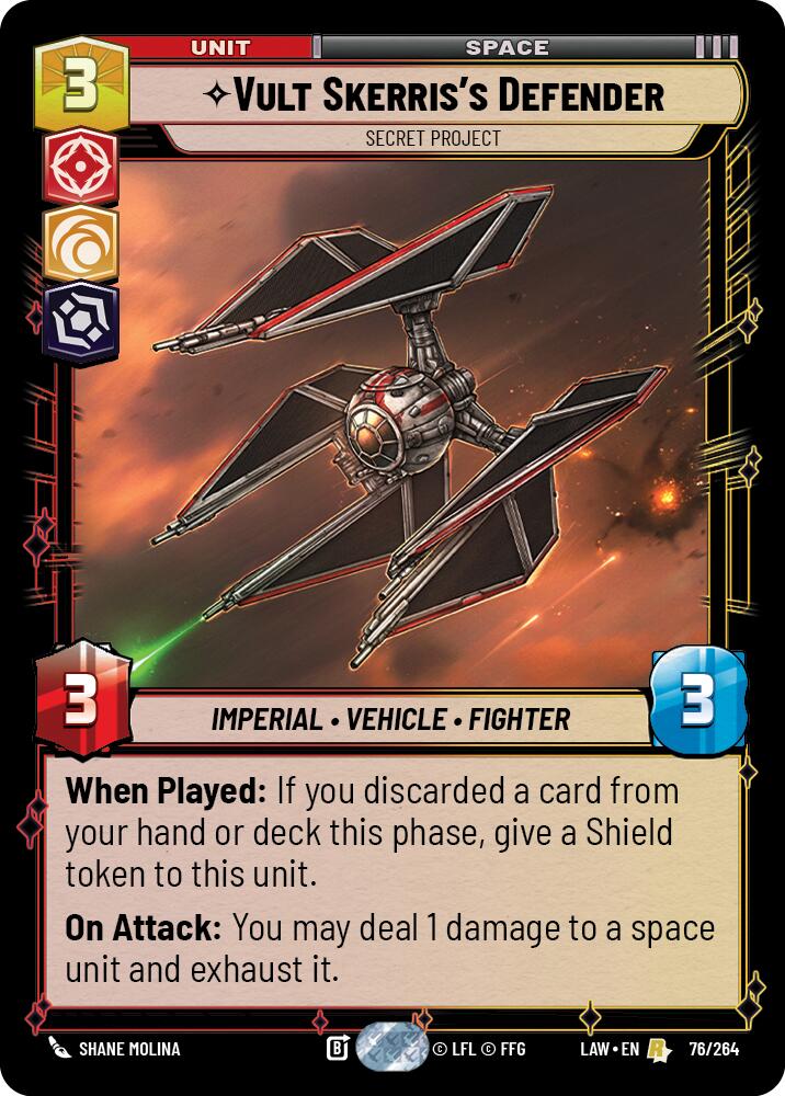 Vult Skerris's Defender - Secret Project (76/264) (76/264) [A Lawless Time] | Shuffle n Cut Hobbies & Games