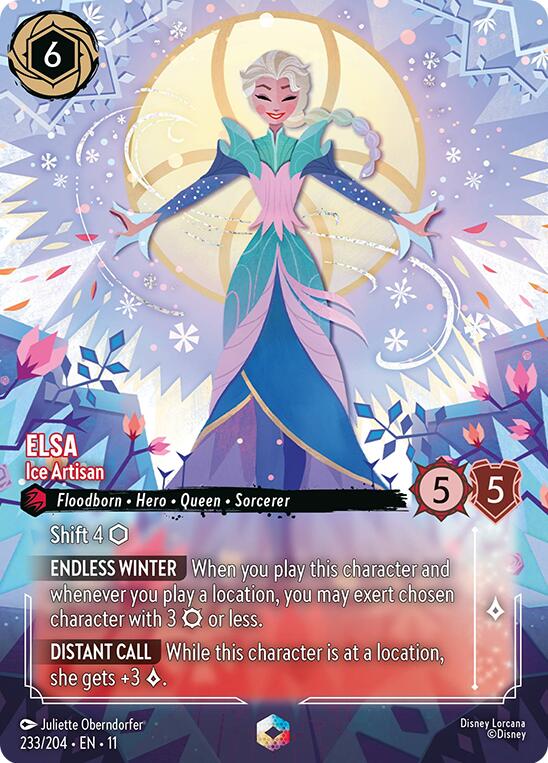 Elsa - Ice Artisan (Enchanted) (233/204) [Winterspell] | Shuffle n Cut Hobbies & Games