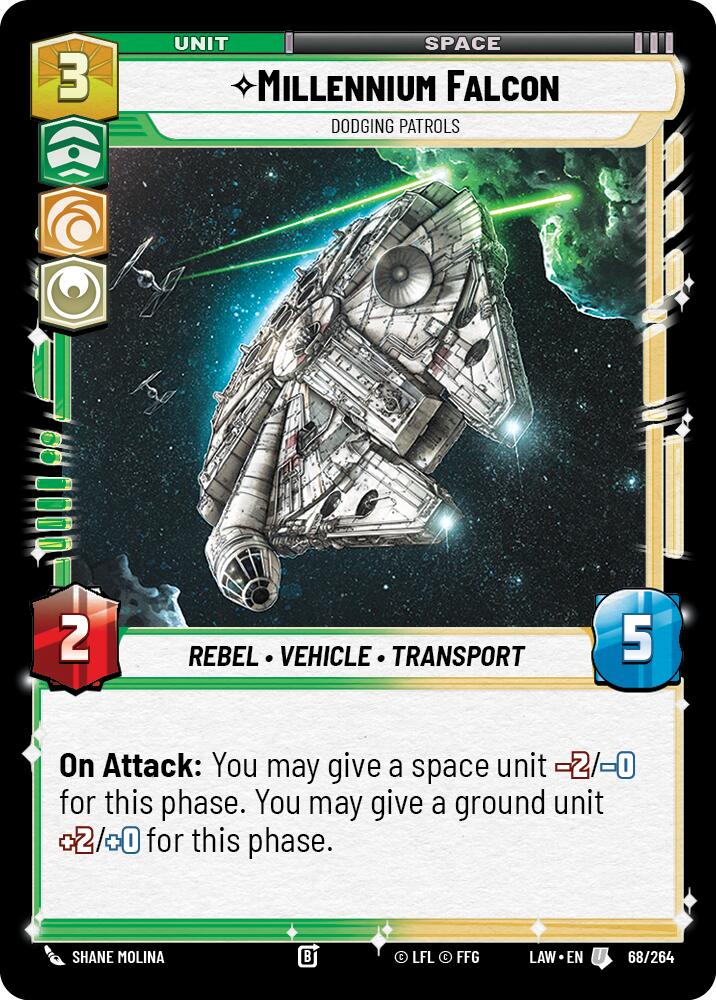 Millennium Falcon - Dodging Patrols (68/264) (68/264) [A Lawless Time] | Shuffle n Cut Hobbies & Games