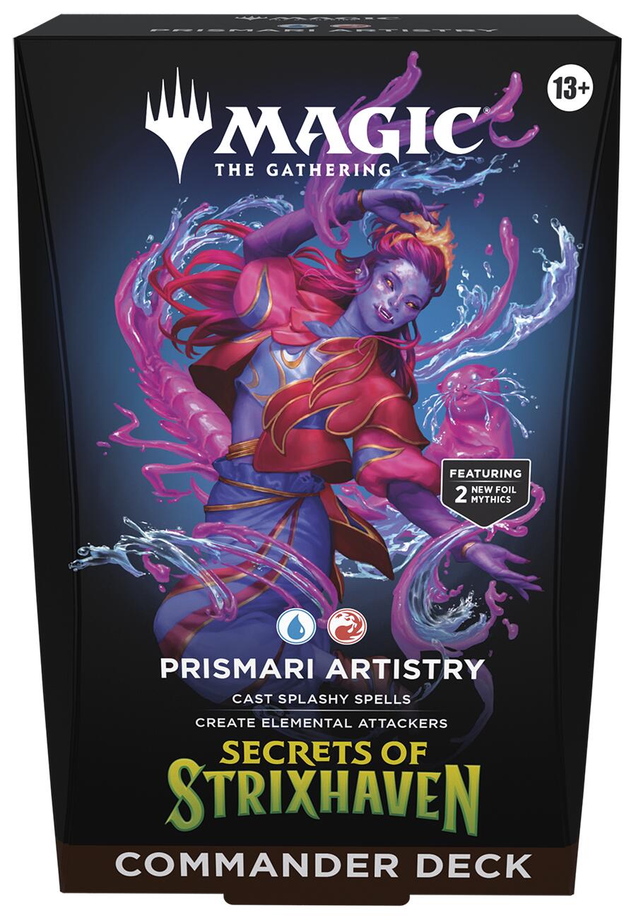 Secrets of Strixhaven Commander Deck - Prismari Artistry | Shuffle n Cut Hobbies & Games
