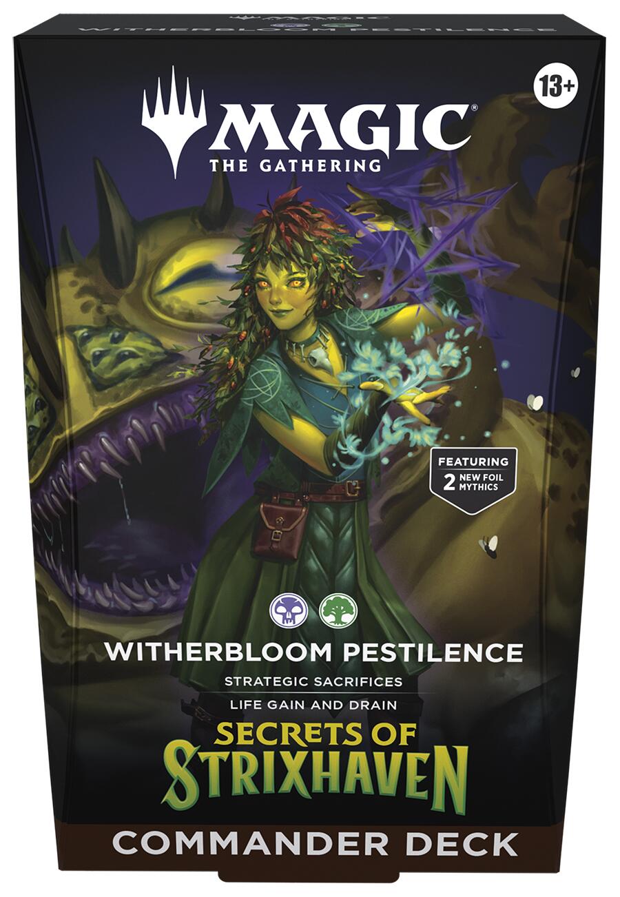 Secrets of Strixhaven Commander Deck - Witherbloom Pestilence | Shuffle n Cut Hobbies & Games
