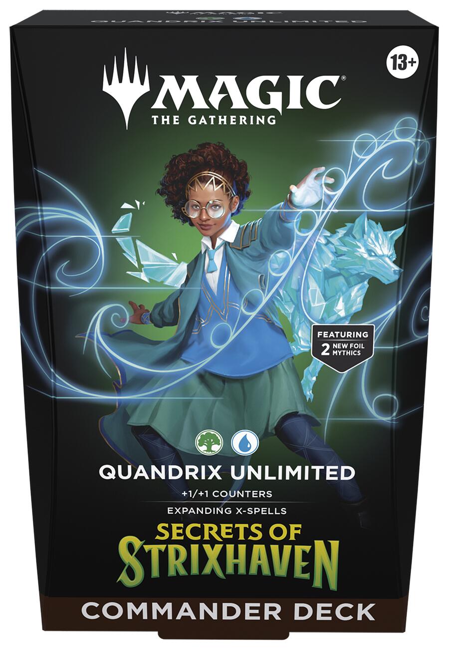 Secrets of Strixhaven Commander Deck - Quandrix Unlimited | Shuffle n Cut Hobbies & Games