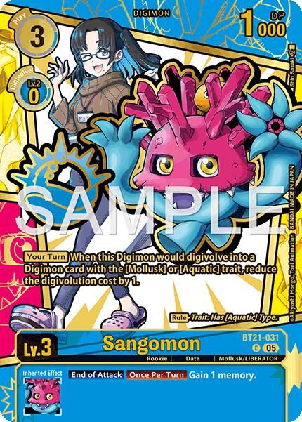 Sangomon [BT21-031] (Rare Pull) [Dawn of Liberator] | Shuffle n Cut Hobbies & Games