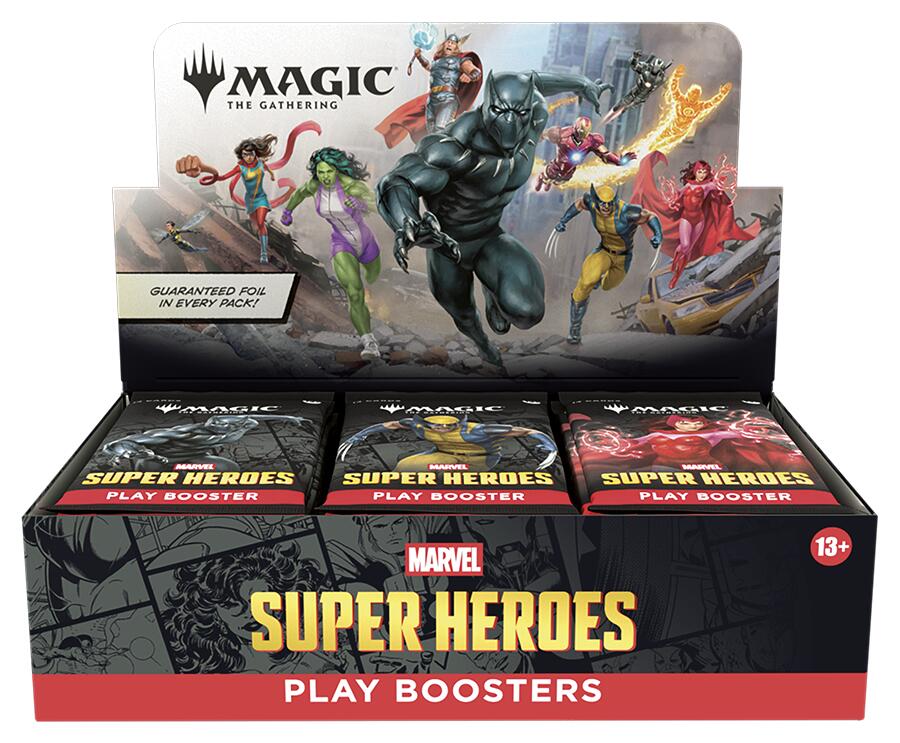 Marvel Super Heroes - Play Booster Display | Shuffle n Cut Hobbies & Games