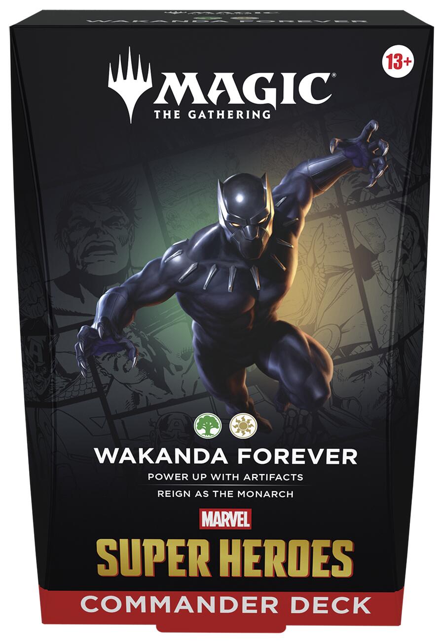 Marvel Super Heroes Commander Deck - Wakanda Forever | Shuffle n Cut Hobbies & Games