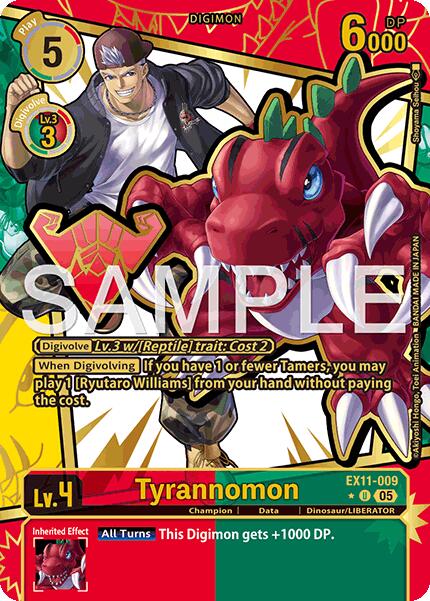 Tyrannomon [EX11-009] (Rare Pull) [Dawn of Liberator] | Shuffle n Cut Hobbies & Games