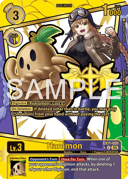 Hanimon [EX11-020] (Rare Pull) [Dawn of Liberator] | Shuffle n Cut Hobbies & Games