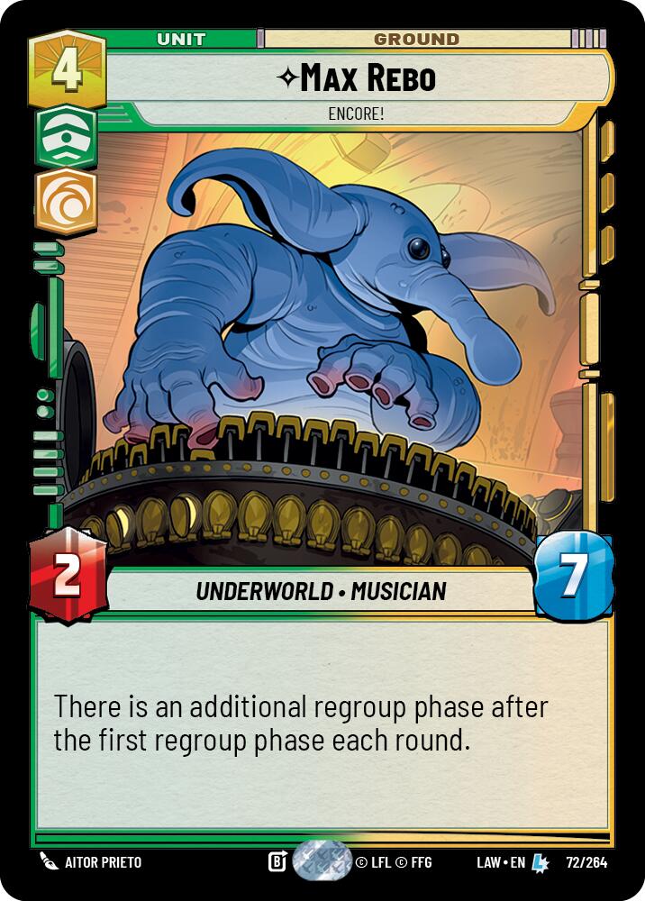 Max Rebo - Encore! (72/264) (72/264) [A Lawless Time] | Shuffle n Cut Hobbies & Games