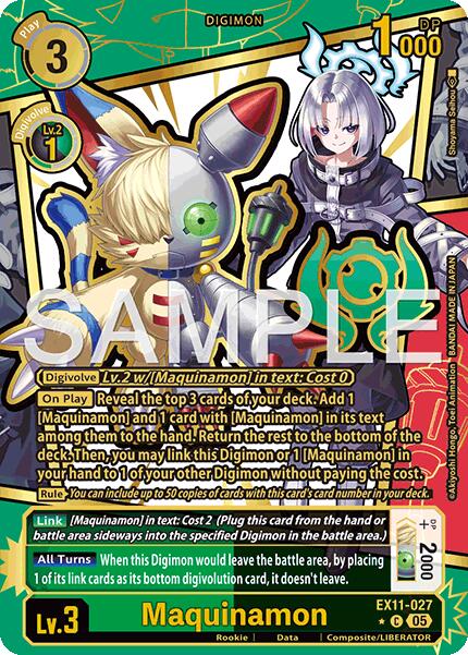 Maquinamon [EX11-027] (Rare Pull) [Dawn of Liberator] | Shuffle n Cut Hobbies & Games