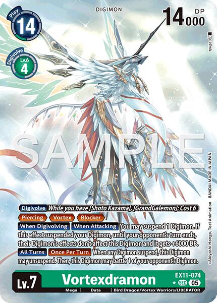 Vortexdramon [EX11-074] (Alternate Art) [Dawn of Liberator] | Shuffle n Cut Hobbies & Games