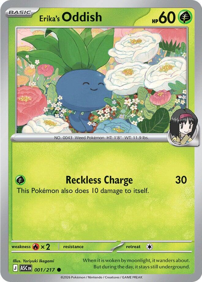 Erika's Oddish (001/217) [Mega Evolution: Ascended Heroes] | Shuffle n Cut Hobbies & Games