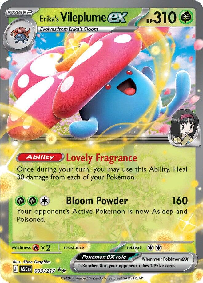 Erika's Vileplume ex (003/217) [Mega Evolution: Ascended Heroes] | Shuffle n Cut Hobbies & Games