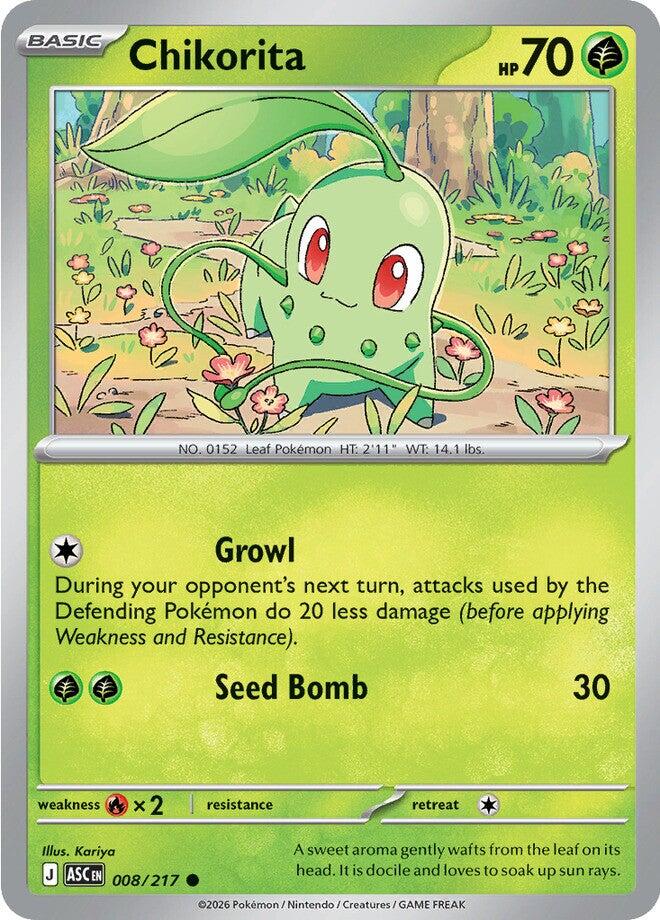 Chikorita (008/217) [Mega Evolution: Ascended Heroes] | Shuffle n Cut Hobbies & Games