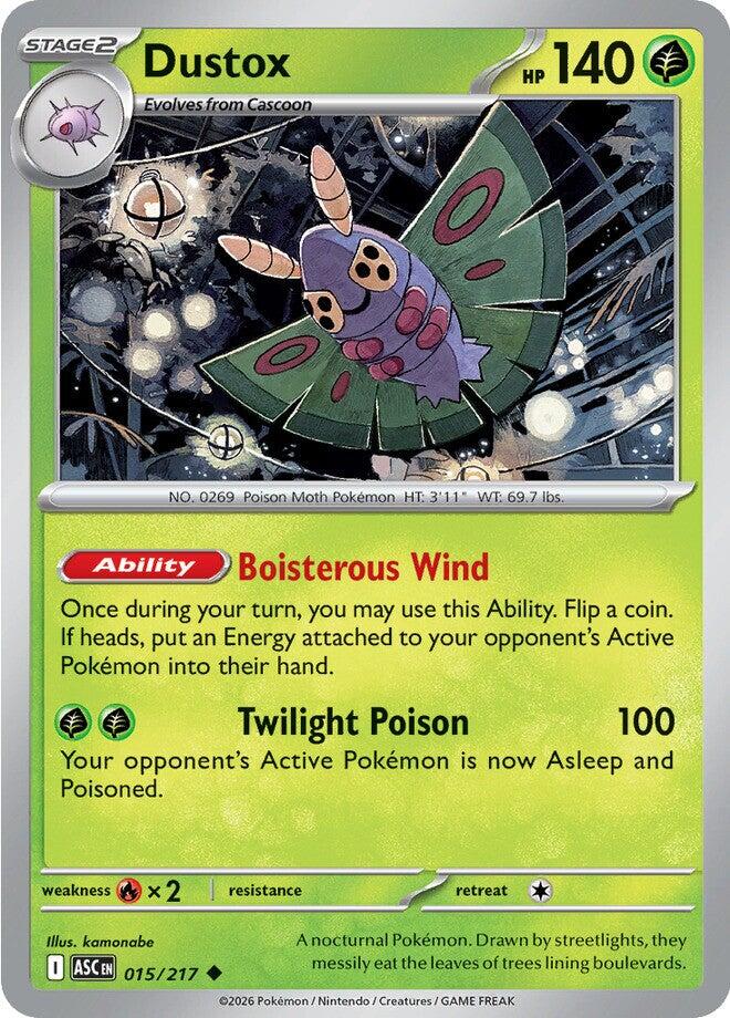 Dustox (015/217) [Mega Evolution: Ascended Heroes] | Shuffle n Cut Hobbies & Games
