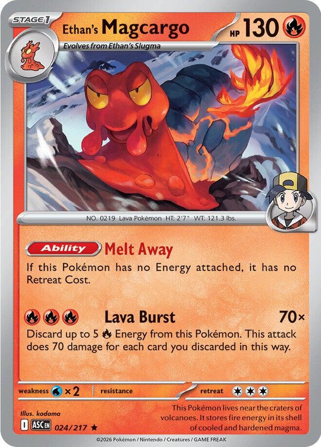 Ethan's Magcargo (024/217) [Mega Evolution: Ascended Heroes] | Shuffle n Cut Hobbies & Games