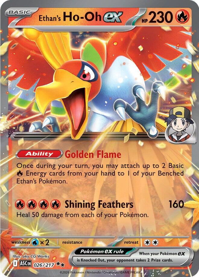 Ethan's Ho-Oh ex (026/217) [Mega Evolution: Ascended Heroes] | Shuffle n Cut Hobbies & Games