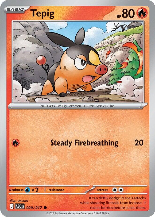 Tepig (029/217) [Mega Evolution: Ascended Heroes] | Shuffle n Cut Hobbies & Games