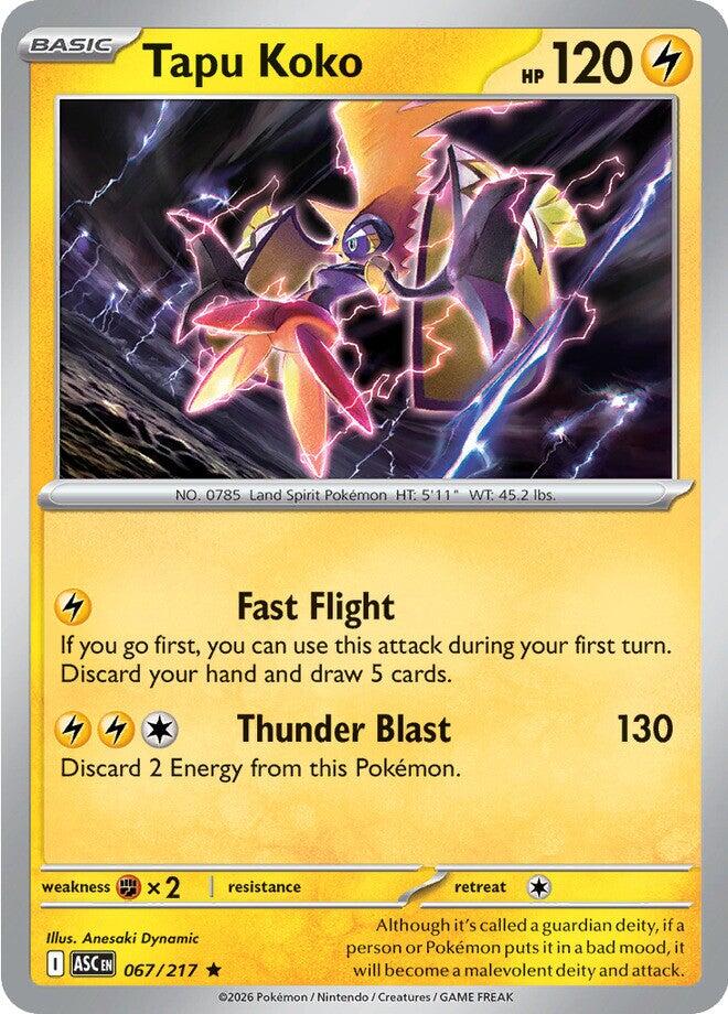 Tapu Koko (067/217) [Mega Evolution: Ascended Heroes] | Shuffle n Cut Hobbies & Games