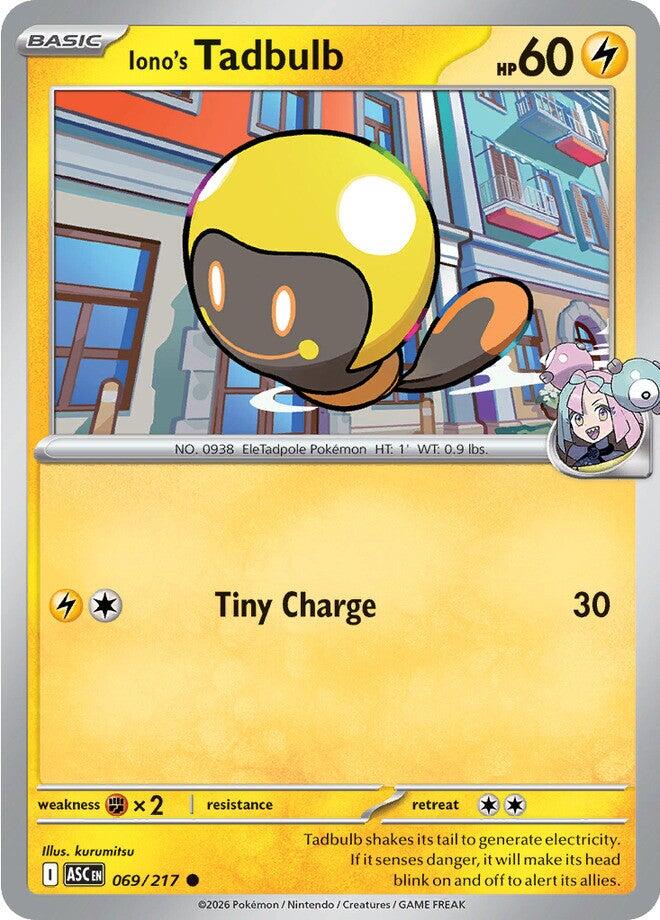 Iono's Tadbulb (069/217) [Mega Evolution: Ascended Heroes] | Shuffle n Cut Hobbies & Games