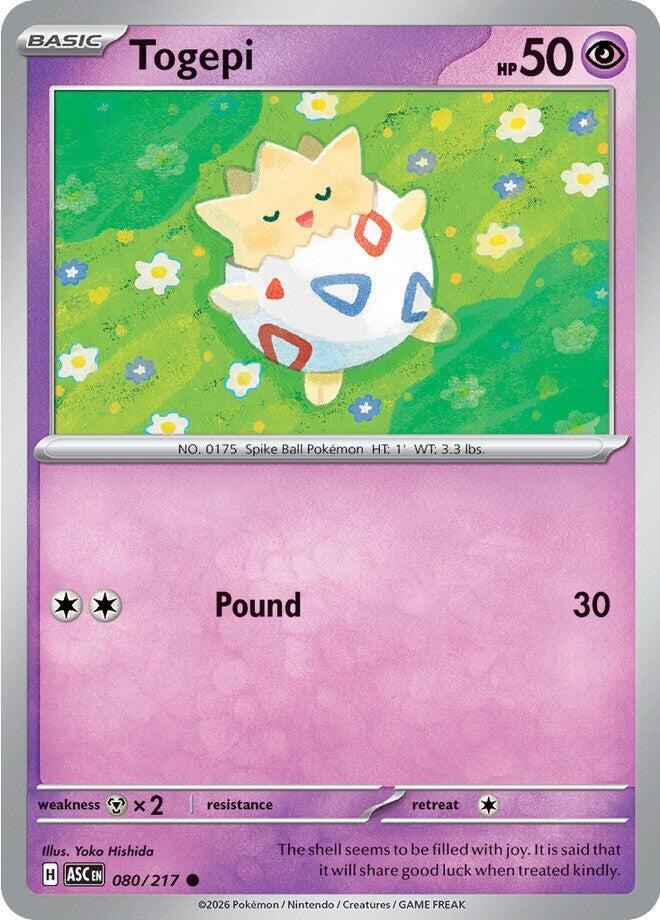 Togepi (080/217) [Mega Evolution: Ascended Heroes] | Shuffle n Cut Hobbies & Games