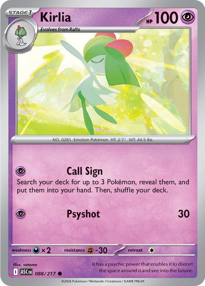 Kirlia (088/217) [Mega Evolution: Ascended Heroes] | Shuffle n Cut Hobbies & Games