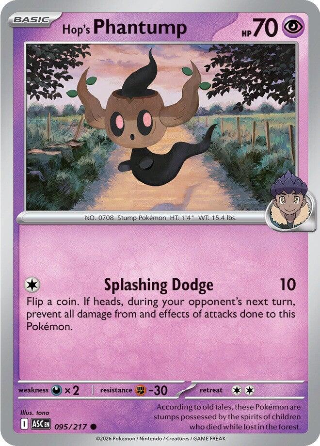 Hop's Phantump (095/217) [Mega Evolution: Ascended Heroes] | Shuffle n Cut Hobbies & Games