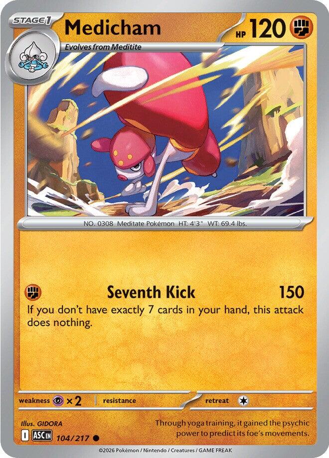 Medicham (104/217) [Mega Evolution: Ascended Heroes] | Shuffle n Cut Hobbies & Games