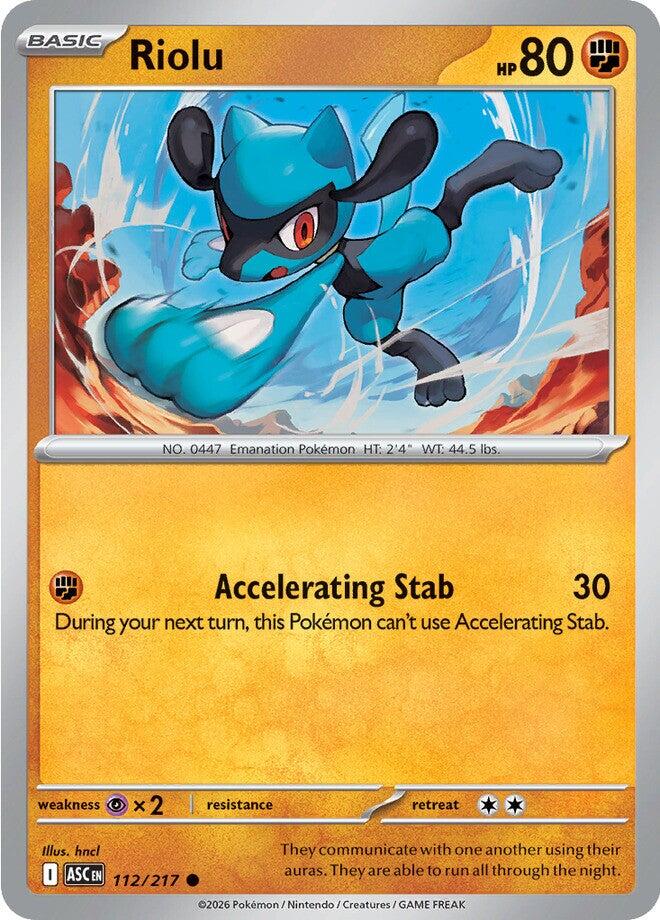 Riolu (112/217) [Mega Evolution: Ascended Heroes] | Shuffle n Cut Hobbies & Games