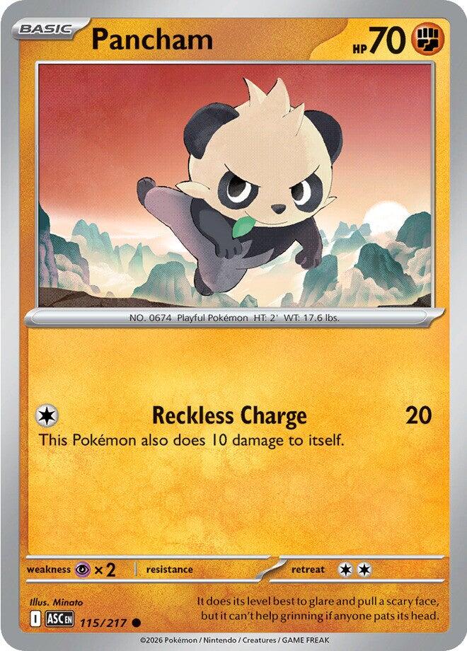 Pancham (115/217) [Mega Evolution: Ascended Heroes] | Shuffle n Cut Hobbies & Games