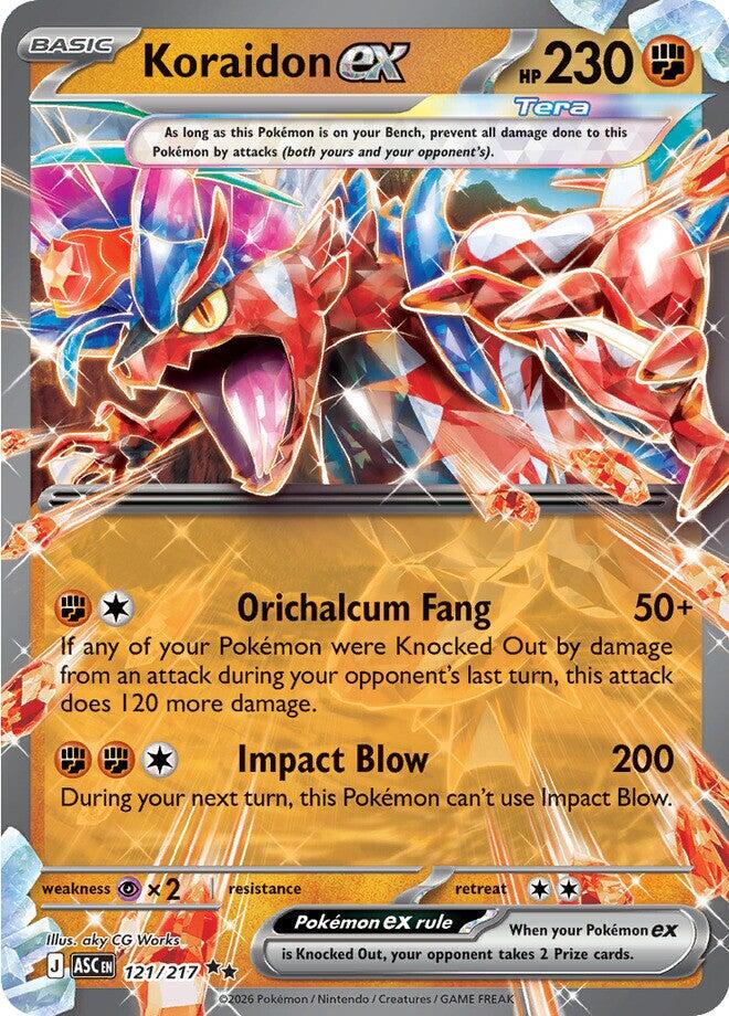 Koraidon ex (121/217) [Mega Evolution: Ascended Heroes] | Shuffle n Cut Hobbies & Games