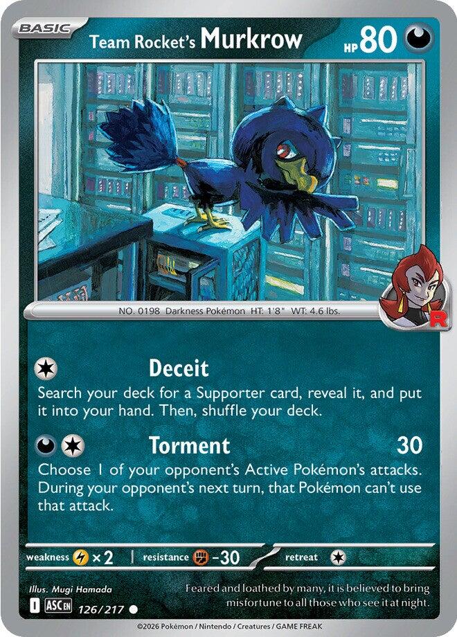 Team Rocket's Murkrow (126/217) [Mega Evolution: Ascended Heroes] | Shuffle n Cut Hobbies & Games