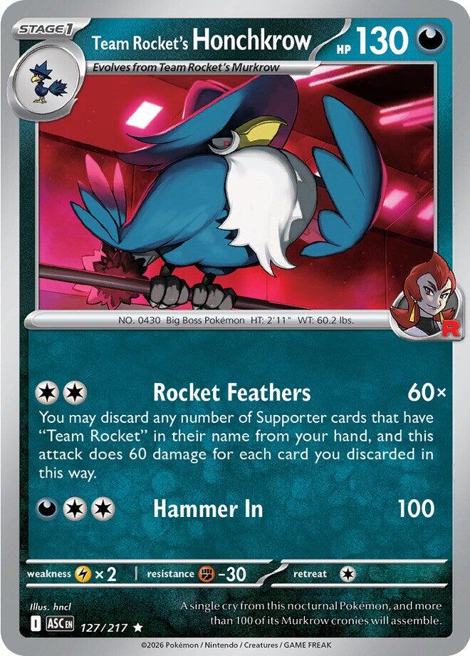 Team Rocket's Honchkrow (127/217) [Mega Evolution: Ascended Heroes] | Shuffle n Cut Hobbies & Games