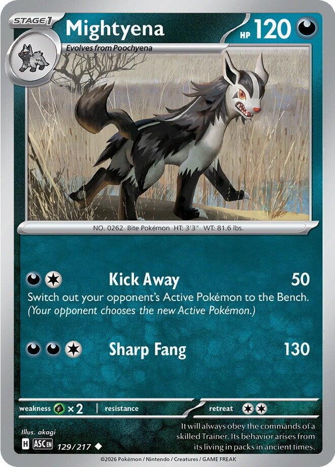 Mightyena (129/217) [Mega Evolution: Ascended Heroes] | Shuffle n Cut Hobbies & Games