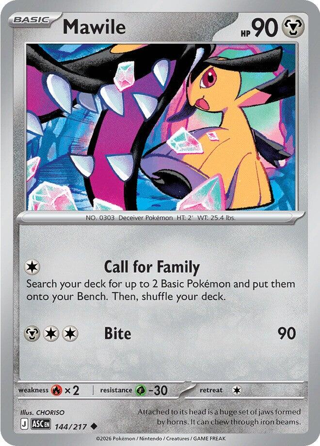 Mawile (144/217) [Mega Evolution: Ascended Heroes] | Shuffle n Cut Hobbies & Games