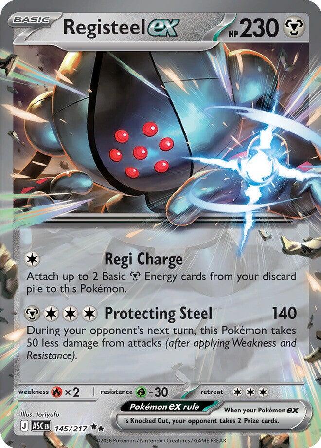 Registeel ex (145/217) [Mega Evolution: Ascended Heroes] | Shuffle n Cut Hobbies & Games