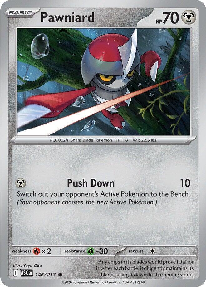 Pawniard (146/217) [Mega Evolution: Ascended Heroes] | Shuffle n Cut Hobbies & Games