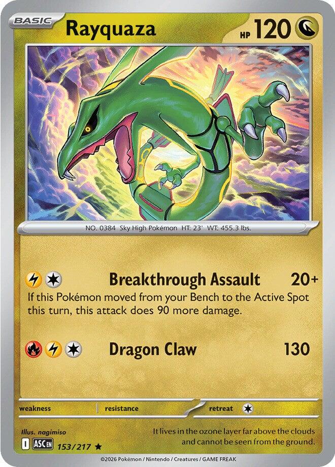 Rayquaza (153/217) [Mega Evolution: Ascended Heroes] | Shuffle n Cut Hobbies & Games