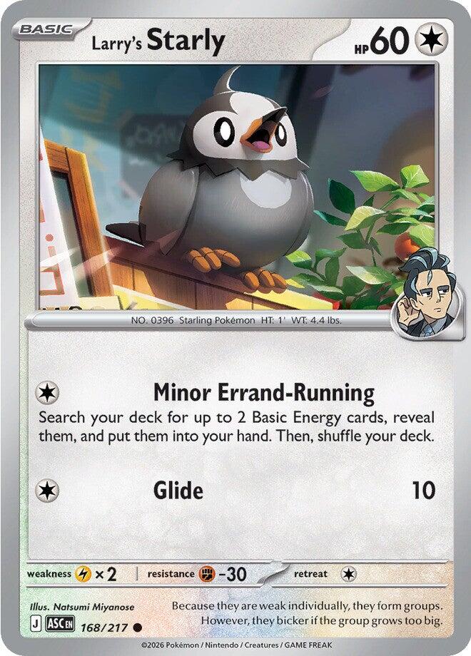 Larry's Starly (168/217) [Mega Evolution: Ascended Heroes] | Shuffle n Cut Hobbies & Games